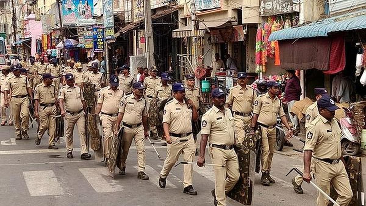 Security Forces Launch District-Wide Foot Marches to Safeguard Upcoming Democratic Elections