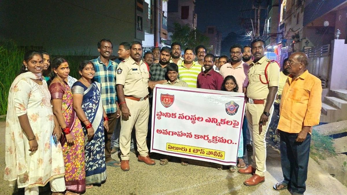 Senior Police Officials Conduct High-Level Security Review at Eluru Polling Stations and Strong Rooms