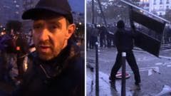 Paris Unrest Erupts: Riot Police Deploy Tear Gas as Nightfall Fractures Peaceful Demonstrations
