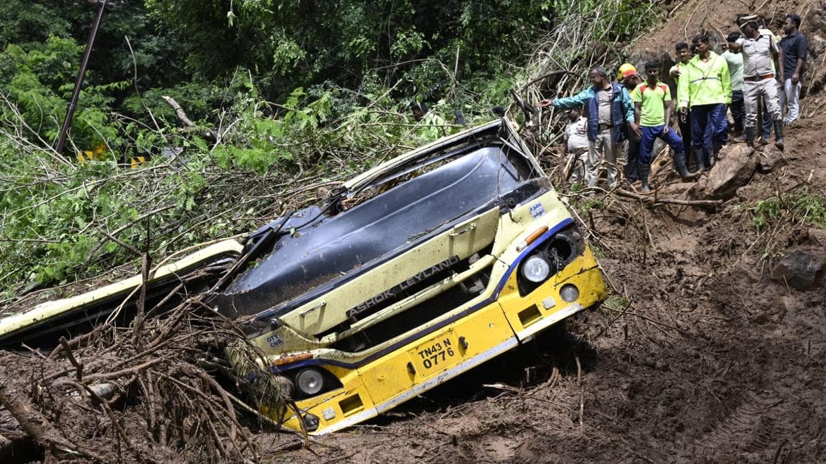 Tragedy Strikes Nilgiris Ghat Road as Tamil Nadu Transport Driver Dies in Massive Landslip