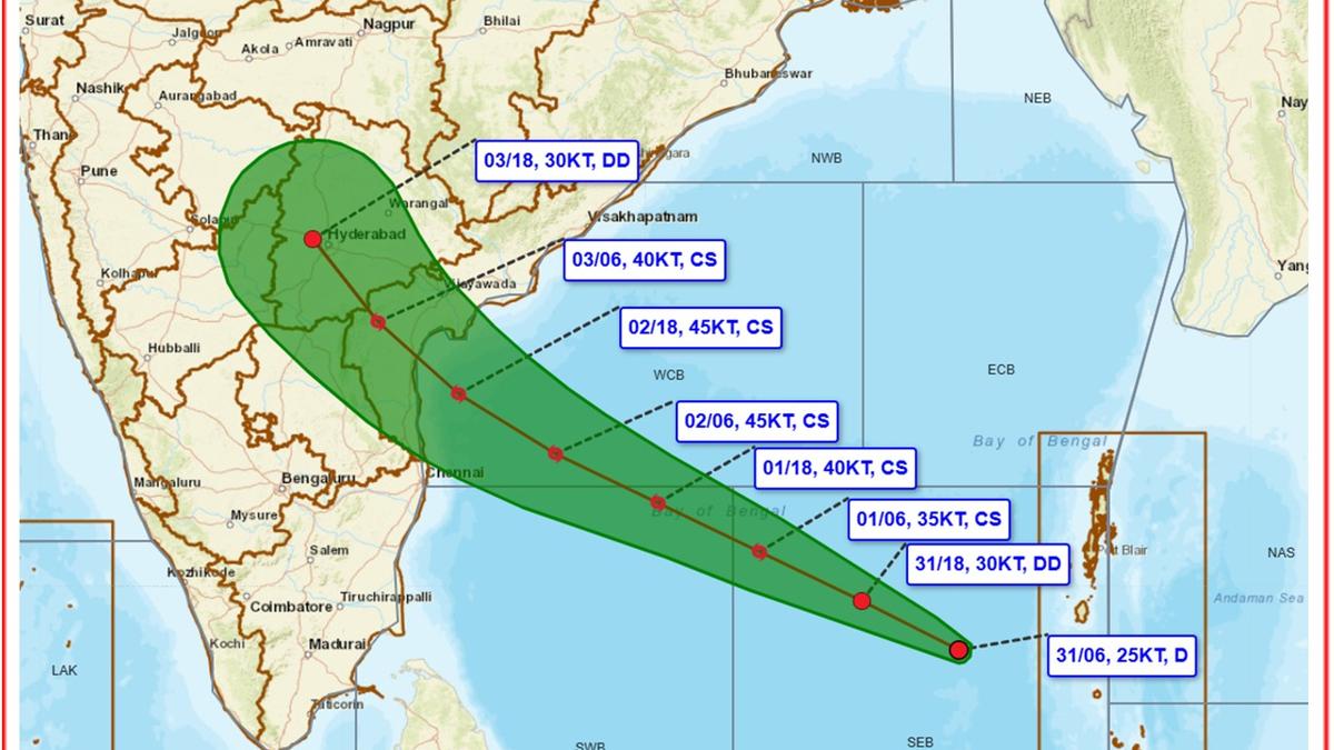 Telangana Braces for Downpours as Bay of Bengal Depression Nears South India