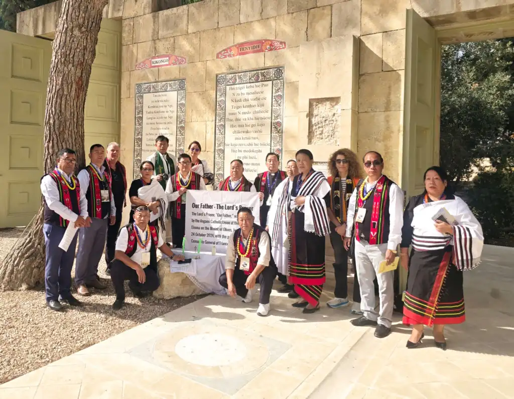 Tenyidie Version of Lord’s Prayer Unveiled in Jerusalem: A Historic Milestone for Nagaland’s Angami Catholic Community